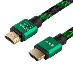 Кабель интерфейсный HDMI-HDMI GCR GCR-HM482 HDMI v2.0 19M/19M, AWG 28/28, медь, 4K, 3D, OD7.3mm, тройной экран, нейлон, позолоченные контакты, 3.0m
