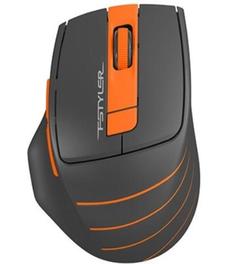 Мышь Wireless A4Tech FG30 ORANGE серо-оранжевая, 2000dpi, USB
