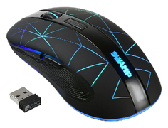 Мышь Oklick 975GW SWAMP черный оптическая (1600dpi) беспроводная USB (6but)