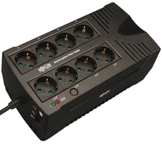 Источник бесперебойного питания Tripp Lite AVRX750UD AVR Series, 230V 750VA 450W Ultra-Compact line-Interactive UPS with USB port, CEE7/7 Schuko Outle
