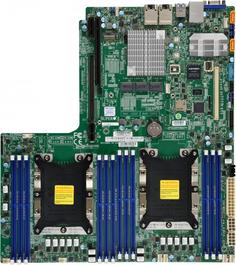 Материнская плата Supermicro MBD-X11DDW-L-B (2x3647, C622, 12xDDR4, Proprietary, PCIE3.0 1(x16 by riser) 1(x32 by riser),2xGE) (без задней планки) BUL