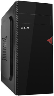 Корпус ATX Delux DW 603 черный, БП 450W (20pin /4 +4+FDD+3PATA+1SATA+120mm fan)