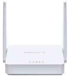Роутер Mercusys MW300D N300, с ADSL-модемом , 802.11n, до 300 Мбит/с на 2,4 ГГц, RJ-11, 3*LAN порта 100 Мбит/с, 2 внешние антенны, поддержка Annex A.