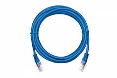 Кабель патч-корд U/UTP 5e кат. 0.5м Netlan EC-PC4UD55B-BC-PVC-005-BL-10 2хRJ45/8P8C, T568B, Molded, BC (чистая медь), PVC нг(B), синий, уп-ка 10шт.