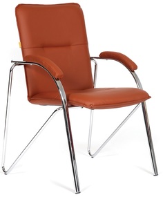 Кресло офисное Chairman 850 Chairman 6110403 коричневое (Terra 111), экокожа, до 100 кг