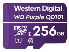 Карта памяти 256GB Western Digital WDD256G1P0C microSDXC Class10 Purple w/o adapter