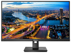 Монитор 27" Philips 276B1 00/01 2560x1440, 4 ms, 178°/178°, 300 cd/m, 1000:1, VA, 2*HDMI 1.4, DisplayPort 1.4, Ethernet, 4*USB Type A, USB Type-C, SPK