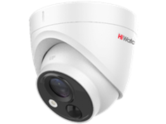 Видеокамера HiWatch DS-T213(B) 2Мп уличная купольная HD-TVI с EXIR-подсветкой до 20м и PIR 1/2,7 CMOS матрица, объектив 3.6мм