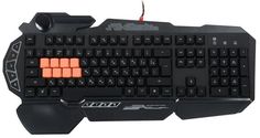 Клавиатура A4Tech Bloody B318 черная, USB, LED, подставка для запястий