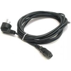 Кабель питания Hyperline PWC-IEC13-SHM-1.8-BK компьютера (Shucko+C13) (3x0.75), 1,8 м