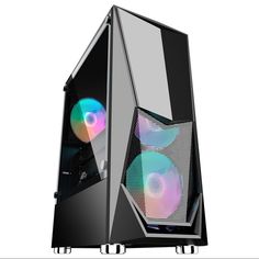 Корпус ATX 1STPLAYER DK-3 черный, без БП, с окном, USB 3.0, 2*USB 2.0, audio