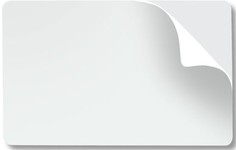 Наклейка Fargo UltraCard CR-80 85.6х54мм, белая, 10mil (0,25мм), 500 шт (82266)
