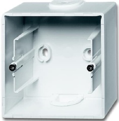 Коробка установочная ABB 2CKA001799A0974 для открытого монтажа, 1-постовая белая