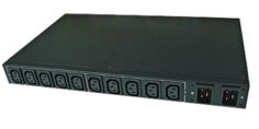 Блок TLK TLK-RPI-AT-A10-M22-W-BK контролируемых электрических розеток , 19", AT - ATS, Автоматическое переключение питания между вводными линиями, вкл