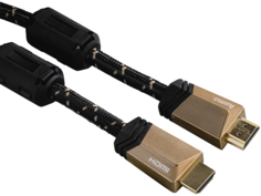 Кабель интерфейсный HDMI-HDMI HAMA 00122210 Premium M-M, 1.5м, феррит.кольца, позолоченные контакты, черный