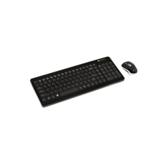 Клавиатура и мышь Wireless Canyon SET-W3 CNS-HSETW3-RU 105 keys, chocolate key caps, black; mouse adjustable DPI 800/1200/1600, 3 buttons black