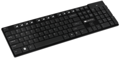 Клавиатура Canyon HKB-W2 104 keys, slim design, chocolate key caps, RU layout black