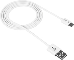 Кабель интерфейсный USB 2.0 Canyon UM-1 CNE-USBM1W Micro USB, 1m, white
