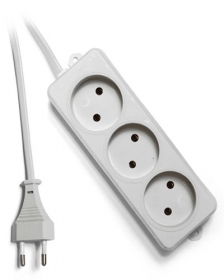 Удлинитель сетевой Garnizon EL-E3-W-3 3 м, 3 евророзетки, 6А Гарнизон