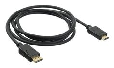 Кабель интерфейсный DisplayPort-HDMI Buro BHP DPP_HDMI-2 v.1.2, 2м. позолоченные контакты черный