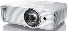 Проектор Optoma W309ST E9PD7DR01EZ1 Full 3D, DLP, WXGA, 3800 ANSI Lm, 25 000:1, Короткофокусный TR 0.52:1, 10W, 26dB, белый