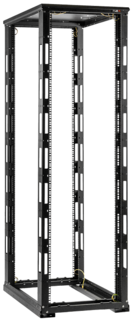 Стойка 19", 24U TLK TRD-246010-R-BK открытая, двухрамная, Ш600xВ1195xГ1000мм, с крышей, в разобранном виде, черный