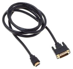 Кабель интерфейсный HDMI-DVI Buro BHP RET HDMI_DVI18 1.8м. позолоченные контакты черный