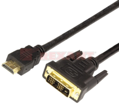 Кабель Rexant 17-6308 HDMI - DVI-D, gold, 10М с фильтрами