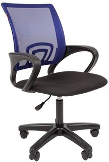 Кресло офисное Chairman 696 LT Chairman 7024142 синее (TW-05), ткань стандарт/сетчатый акрил, до 80кг