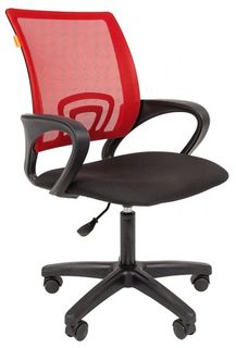 Кресло офисное Chairman 696 LT Chairman 7024141 красное ткань стандарт/сетчатый акрил, до 80кг