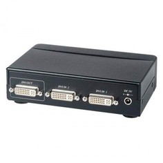 Коммутатор SC&T DS02A DVI- и стерео аудиосигналов, 2 входа (2х DVI-I, 2х TRS 3.5 мм), 1 выход (1х DVI-I, 1х TRS 3.5 мм) Sct