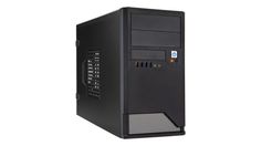 Корпус mATX InWin EMR048BS USB 3.0 450W 6120260 Mini Tower черный с серебром,