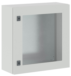 Шкаф навесной DKC R5CEX0669 серия CE, с прозрачной дверью, 600 x 600 x 250мм, IP66, с монтажной панелью, "RAM Block"