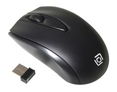 Мышь Wireless Oklick 540MW черная, оптическая, 1200dpi, USB, 2 клавиши