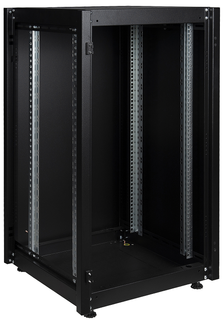 Шкаф напольный 19", 26U Datarex DR-710211 телекоммуникационный 600х800, передняя дверь металл, задняя стенка сплошная, металл, черный