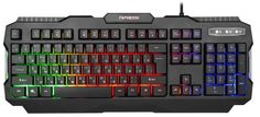 Клавиатура проводная Garnizon GK-330G черная, подсветка, USB, антифантомные кнопки, код Survarium Гарнизон