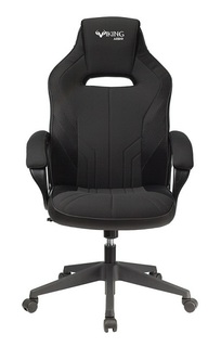 Кресло игровое Бюрократ VIKING 3 AERO черное, искусст.кожа/ткань