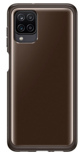 Чехол - накладка Samsung EF-QA125TBEGRU Soft Clear Cover A12, чёрный