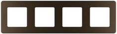 Рамка Legrand 673969 Inspiria бронза - 4 поста