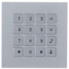 Клавиатура Dahua DHI-VTO4202F-MK с подсветкой (0–9, *, #); Материал: Металл; Питание DC 5В