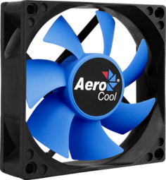 Вентилятор для корпуса AeroCool Motion 8 80х80х25мм, 2000rpm, 21,5 CFM, 25.3 dBA, Molex 4-pin, съемная крыльчатка, гидравлический подшипник