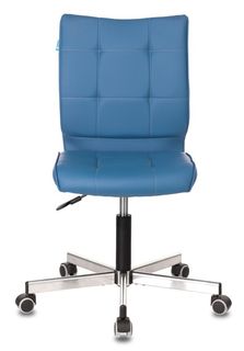 Кресло офисное Бюрократ CH-330M цвет синий, Orion-03 искусственная кожа, крестовина металл хром