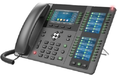 Телефон IP QTECH QIPP-1000PG 20 линий SIP, 77 кл, цветной ЖК дисплей 4.3" с подсветкой, 2*Ethernet RJ-45 LAN/PC 10/100/1000Mbps, PoE