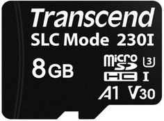 Карта памяти 8GB Transcend TS8GUSD230I microSDHC/TransFlash Class 10/UHS-I U1 Industrial 230i