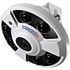 Видеокамера IP TRASSIR TR-D9151IR2 1.4 5Мп панорамного обзора (фишай) с ИК-подсветкой. 1/2.8" CMOS, режим "день/ночь" (механический ИК-фильтр), объект