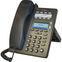 Телефон VoiceIP QTECH QVP-100 2 линии SIP, 33 кл, включая 13 программируемых, LCD экран 128*64 с подсветкой, 2*Ethernet RJ-45 LAN/PC, БП в комплекте