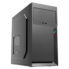 Корпус mATX Foxline FL-702 черный, БП 450W, 2*USB 3.0, audio