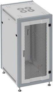 Шкаф напольный 19", 42U SYSMATRIX SL 6642.732 600x600x2000mm (ШхГхВ) передняя дверь перфорированная, задняя дверь сплошная металлическая, поворотная р