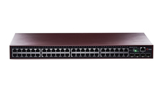 Коммутатор управляемый QTECH QSW-4610-52T-AC L2, 48*10/100/1000BASE-TX, 4*100/1000Base-X SFP, 16K MAC-адресов, 4К VLAN, 8 Queue, 100-240V АС