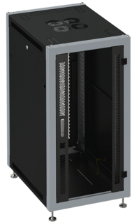 Шкаф напольный 19", 37U SYSMATRIX SL 6037.914 600x1000x1780mm (ШхГхВ) передняя дверь стеклянная, задняя дверь двухстворчатая перфорированная, поворотн